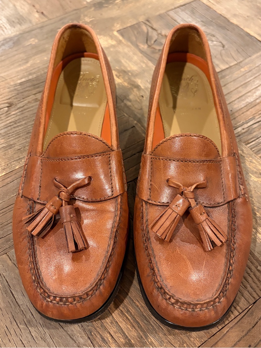 Cole Haan Men's Pinch Tassel Loafers Brown Leather Size 9M